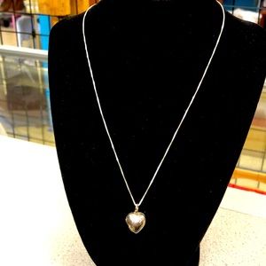 925 silver heart necklace